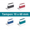 Tampon 10 x 60 mm personnalisable